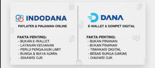 Indodana dan DANA Tidak Sama